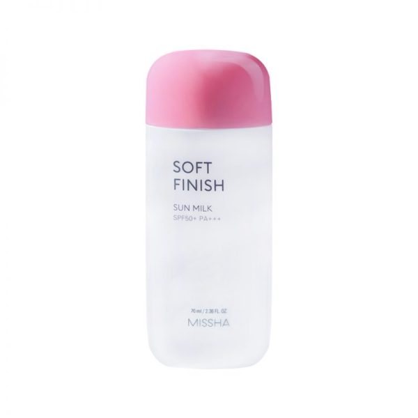 7441-Missha-New-Packaging-750x750-1-600x600-1.jpg MISSHA Soft Finish Sun Milk SPF50+ PA+++ – Matte Korean Sunscreen - Image 1