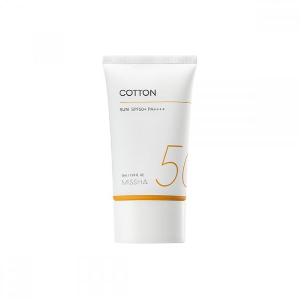 missha-all-around-safe-block-cotton-sun-spf50-pa-new-version-of-all-around-safe-block-daily-sun-50ml-924-600x600-1.jpg MISSHA Cotton Sunscreen SPF50+ PA+++ – Lightweight Soft Matte Finish - Image 1